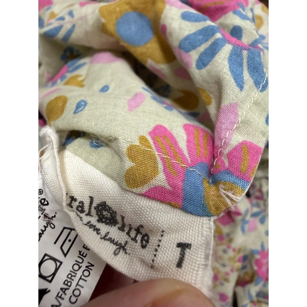 Natural Life Set (2) Twin Floral Fitted Bed Sheets 100% cotton boho maximalist